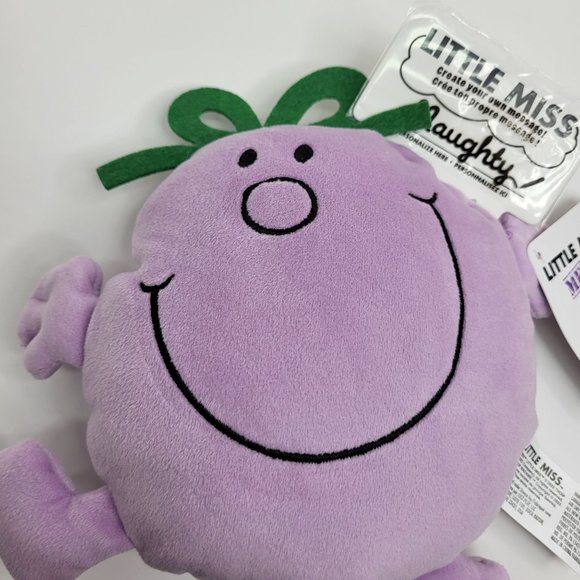 Little Miss Memes Naughty Purple 6-inch Soft Plush Toy 3+ Happy Face Gift - Picture 3 of 9